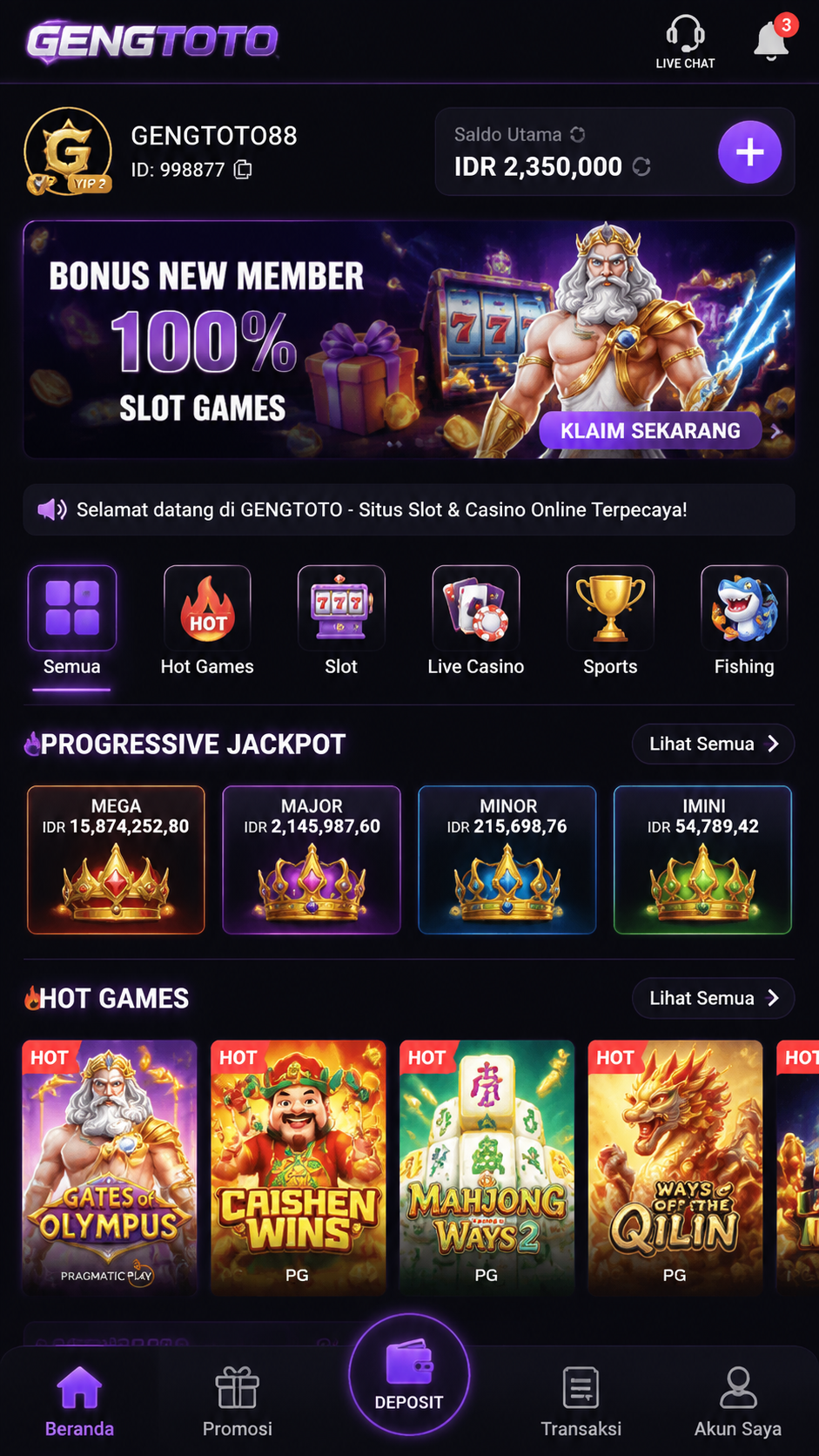 Screenshot 1 gengtoto