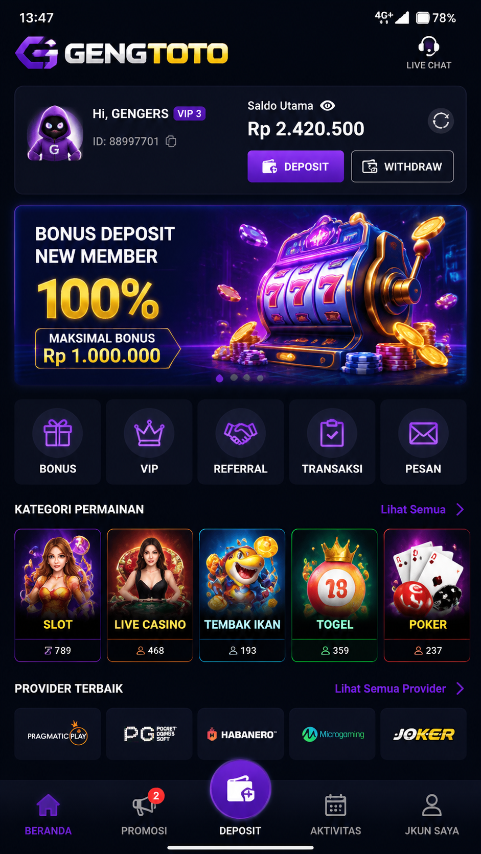 Screenshot 3 gengtoto